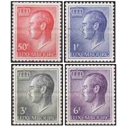 4 عدد تمبر سری پستی - دوک بزرگ ژان - لوگزامبورگ 1965
