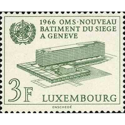 1 عدد تمبر سازمان بهداشت جهانی - لوگزامبورگ 1966