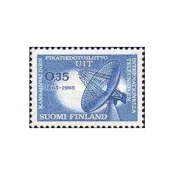 1 عدد  تمبر صدمین سالگرد اتحادیه جهانی مخابرات -  UIT - فنلاند 1965