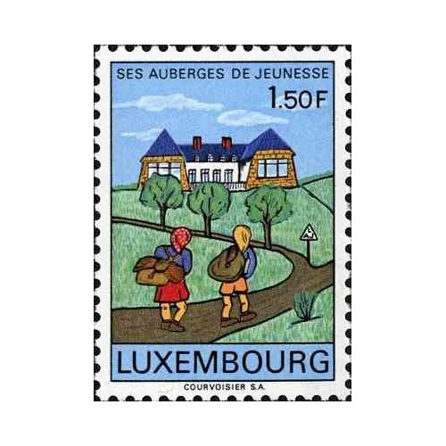 1 عدد تمبر خوابگاه‌های جوانان لوکزامبورگ - لوگزامبورگ 1967