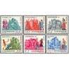 6 عدد تمبر قلعه‌ها - سری خیریه - لوگزامبورگ 1969