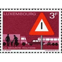 1 عدد تمبر ایمنی ترافیک - لوگزامبورگ 1970