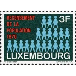1 عدد تمبر صدمین سالگرد اسقف‌نشین لوکزامبورگ - نقاشی - لوگزامبورگ 1970