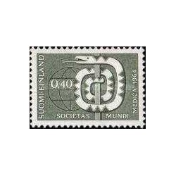 1 عدد  تمبر نشست سالانه انجمن پزشکی  - فنلاند 1964