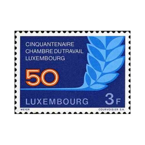 1 عدد تمبر 50مین سالگرد تأسیس هیئت کار لوکزامبورگ - لوگزامبورگ 1973