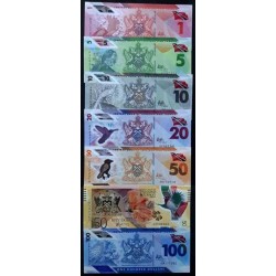 فول ست اسکناسهای پلیمری ترینیداد و توباگو 2019 - سفارشی