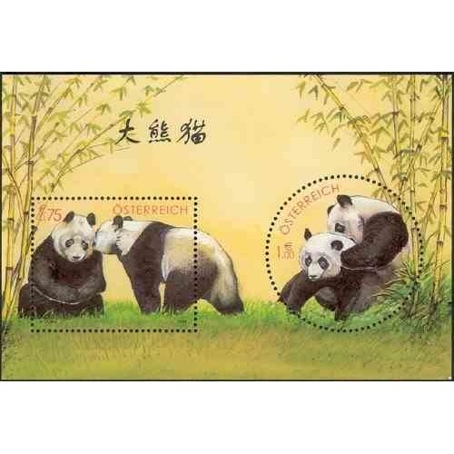 مینی شیت تحقیقات پاندا در باغ وحش شونبرون - اتریش 2003 ارزش اسمی 1.75 یورو