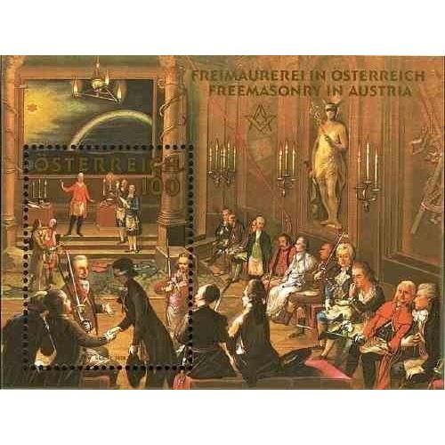 مینی شیت فراماسون‌ها در اتریش - اتریش 2006 ارزش اسمی 1 یورو