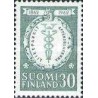 1 عدد  تمبر صدمین سالگرد تاسیس بانک های تجارت  - فنلاند 1962