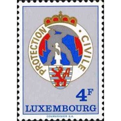 1 عدد تمبر سازمان دفاع مدنی - لوگزامبورگ 1975
