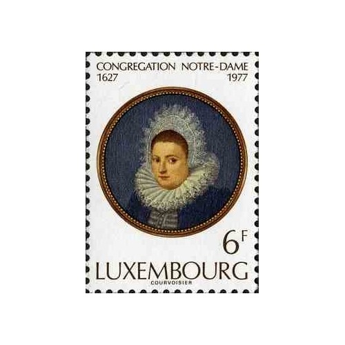1 عدد تمبر 350مین سالگرد تأسیس انجمن نوتردام برای آموزش دختران جوان - لوگزامبورگ 1977
