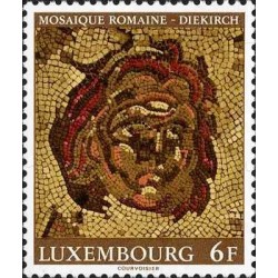 1 عدد تمبر موزاییک‌های رومی در دیکیرش - لوگزامبورگ 1977