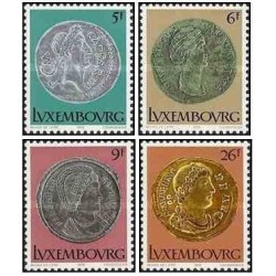 4 عدد تمبر سکه‌های رومی - لوگزامبورگ 1979