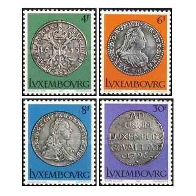 4 عدد تمبر سکه‌های نقره - لوگزامبورگ 1981