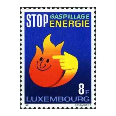 1 عدد تمبر صرفه‌جویی در مصرف انرژی - لوگزامبورگ 1981