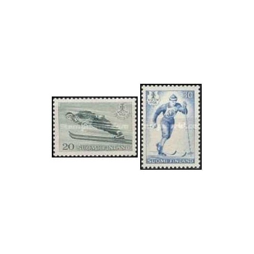 2 عدد تمبر مسابقات قهرمانی بین المللی اسکی در لاهتی - فنلاند 1958 2 عدد تمبر مسابقات قهرمانی بین المللی اسکی در لاهتی - فنلاند 1958