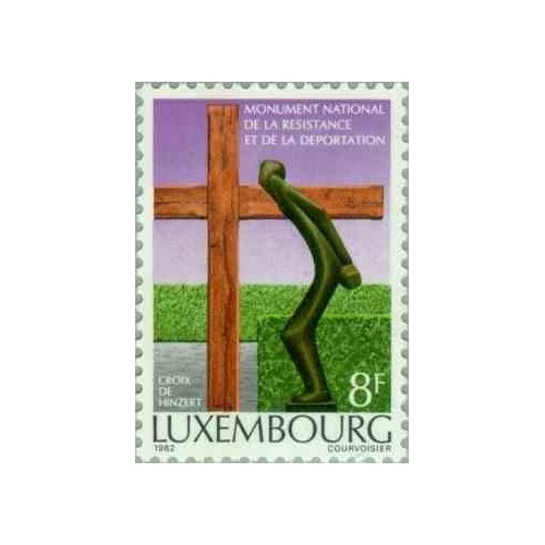 1 عدد تمبر بنای یادبود ملی مقاومت و تبعید - لوگزامبورگ 1982