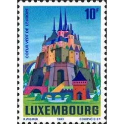 1 عدد تمبر  لوکزامبورگ، قلب سبز اروپا - لوگزامبورگ 1983