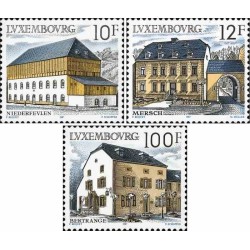3 عدد تمبر معماری روستایی - لوگزامبورگ 1987 قیمت 6.1 دلار