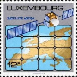 1 عدد تمبر ماهواره مخابراتی آسترا - لوگزامبورگ 1989