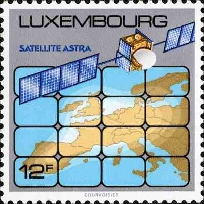 1 عدد تمبر ماهواره مخابراتی آسترا - لوگزامبورگ 1989