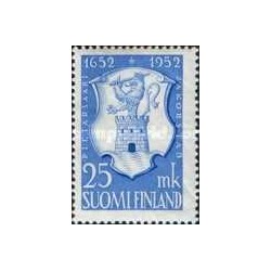 1 عدد  تمبر سیصدمین سالگرد شهر جاکوبستاد - فنلاند 1952