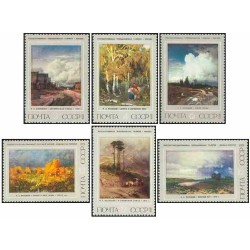6 عدد تمبر 125مین سالگرد تولد واسیلیف - نقاش - شوروی 1975