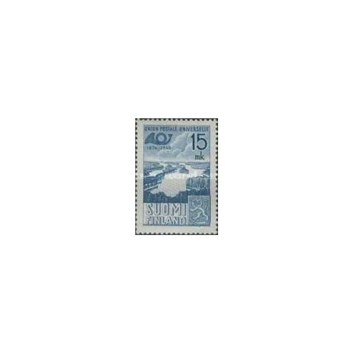 1 عدد تمبرهفتاد و پنجمین سالگرد تاسیس اتحادیه جهانی پست  - فنلاند 1949