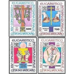 4 عدد  تمبر  کنگره بین المللی - واتیکان 1993 قیمت 6.6 دلار