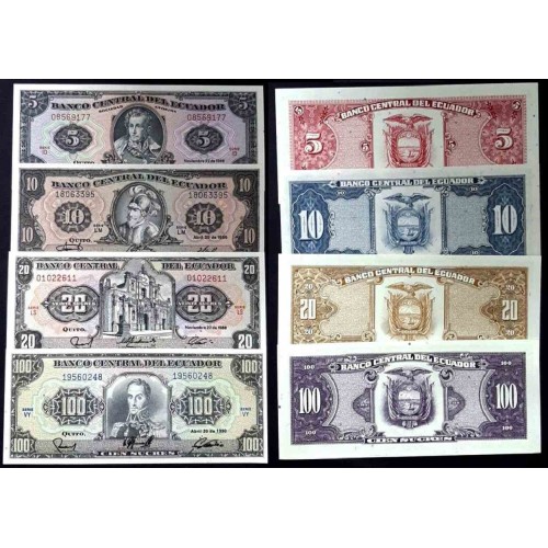 ست اسکناس اکوادور  -  سفارشی