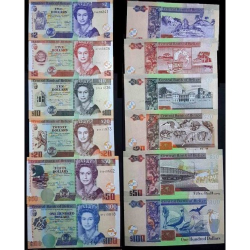 ست اسکناسهای بلیز -  سفارشی