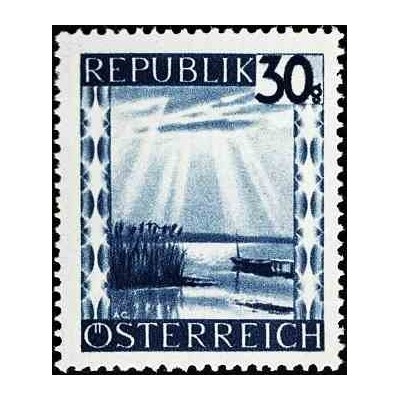 1 عدد تمبر سری پستی - مناظر - 30g - اتریش 1945