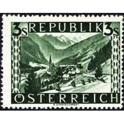 1 عدد تمبر سری پستی - مناظر - 3S - اتریش 1945