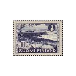1 عدد تمبر شصتمین سالگرد تاسیس آژانس گردشگری فنلاند - فنلاند 1947