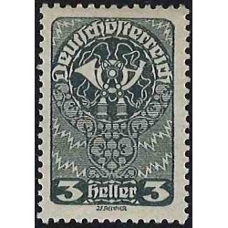 1 عدد تمبر سری پستی - کاغذ سفید - 3H - اتریش 1919 قیمت 4.5 دلار