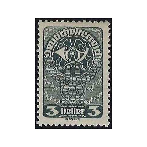 1 عدد تمبر سری پستی - کاغذ سفید - 3H - اتریش 1919 قیمت 4.5 دلار