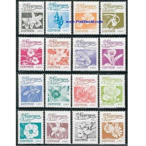 16 عدد تمبر گلها - نیکاراگوئه 1986 16 عدد تمبر گلها - نیکاراگوئه 1986