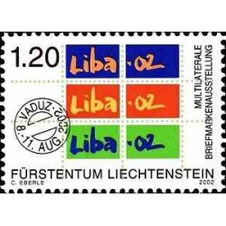 1 عدد تمبر نمایشگاه بین‌المللی تمبر "لیبا ۰۲"، فادوتس - لیختنشتاین 2002