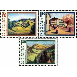 3 عدد تمبر نقاشی‌های فریدریش کافمن - لیختنشتاین 2002