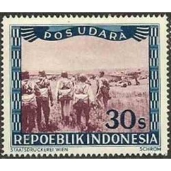 1 عدد تمبر سری پستی -هوائی - 30s - جمهوری اندونزی 1948