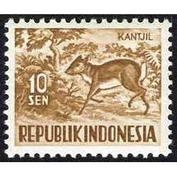 1 عدد تمبر سری پستی - حیوانات خانگی - 10s - جمهوری اندونزی 1956 کیفیت MN