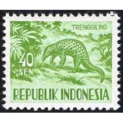 1 عدد تمبر سری پستی - حیوانات خانگی - 40s - جمهوری اندونزی 1956