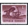 1 عدد تمبر سری پستی - حمل و نقل و ترافیک -1R - جمهوری اندونزی 1964 کیفیت MN