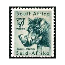 1 عدد تمبر سری پستی - حیات وحش آفریقای جنوبی -0.5d -آفریقای جنوبی 1954
