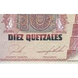 اسکناس 10 کواتزل - گواتمالا 2018 سفارشی