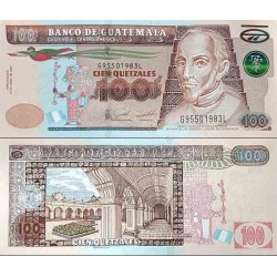 اسکناس 100 کواتزل - گواتمالا 2021 سفارشی