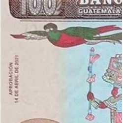 اسکناس 100 کواتزل - گواتمالا 2021 سفارشی