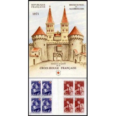 کتابچه با 8 عدد تمبر  صلیب سرخ - فرانسه 1971