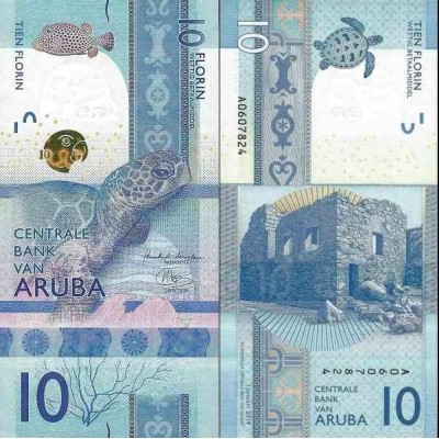 اسکناس 10 فلورین - آروبا 2019 سفارشی