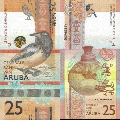 اسکناس 25 فلورین - آروبا 2019 سفارشی